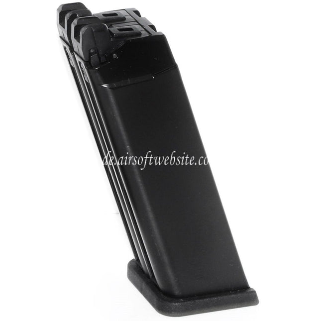 WE (WE-TECH) 48rd Gas Magazin Geeignet für WE G17 G18C G19 G34 Doppellauf Serie GBB Pistolen Airsoft Schwarz