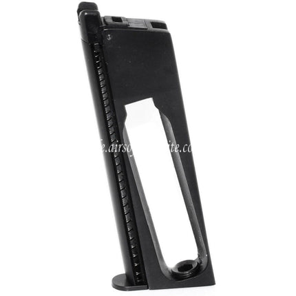 WE (WE-TECH) 16rd Co2 Magazin Geeignet für EMG SAI Red / AW NE Serie / WE Einzelstapel 1911 Serie GBB Pistolen Airsoft Schwarz