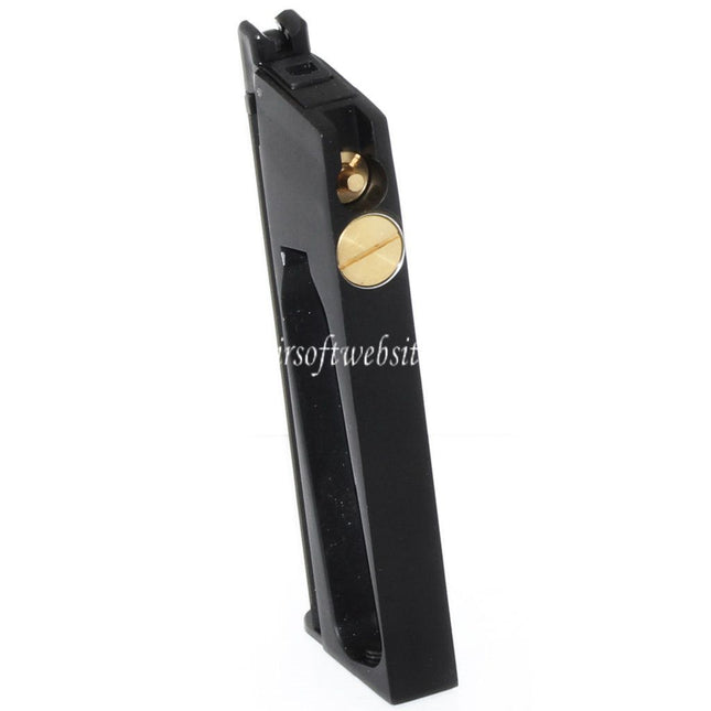 WE (WE-TECH) 16rd Co2 Magazin Geeignet für EMG SAI Red / AW NE Serie / WE Einzelstapel 1911 Serie GBB Pistolen Airsoft Schwarz
