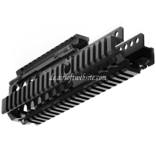 WE (WE-TECH) 227mm CNC Aluminum Daniel Defense Lizenziert ISGK Madbull RIS RAS Handschutz Schienen System Geeignet für WE L85 GBB Gewehre Airsoft Schwarz