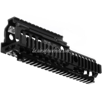 WE (WE-TECH) 227mm CNC Aluminum Daniel Defense Lizenziert ISGK Madbull RIS RAS Handschutz Schienen System Geeignet für WE L85 GBB Gewehre Airsoft Schwarz