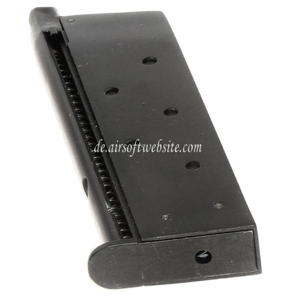 WE (WE-TECH) 13rd Gas Magazin Geeignet für AW COMPACT NE10 Serie / WE Einzelstapel Mini 1911 Serie GBB Pistolen Airsoft Schwarz