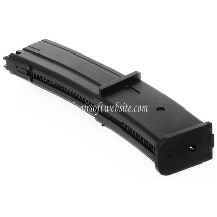 WE (WE-TECH) 44rd Gas Magazin Geeignet für WE SMG-8 MP7 Serie GBB SMG Gewehre Airsoft Schwarz