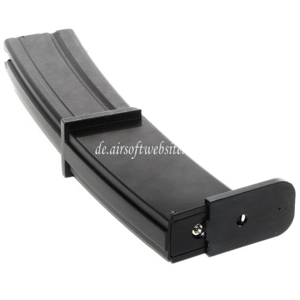 WE (WE-TECH) 44rd Gas Magazin Geeignet für WE SMG-8 MP7 Serie GBB SMG Gewehre Airsoft Schwarz