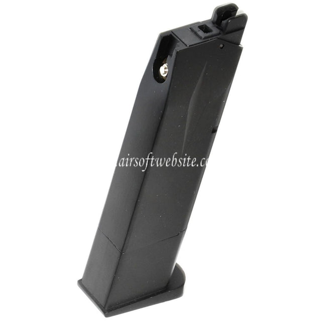 WE (WE-TECH) 26rd Gas Magazin Geeignet für Cybergun Swiss Arms P226 WE F226 Serie GBB Pistolen Airsoft Schwarz