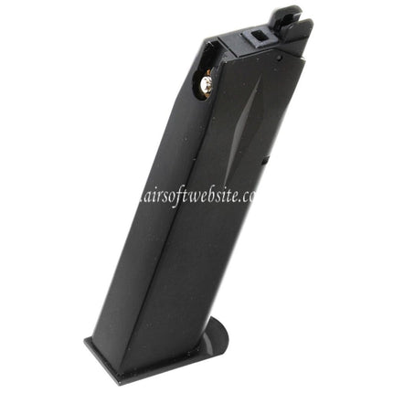 WE (WE-TECH) 26rd Gas Magazin Geeignet für Cybergun Swiss Arms P226 WE F226 E2 Serie GBB Pistolen Airsoft Schwarz