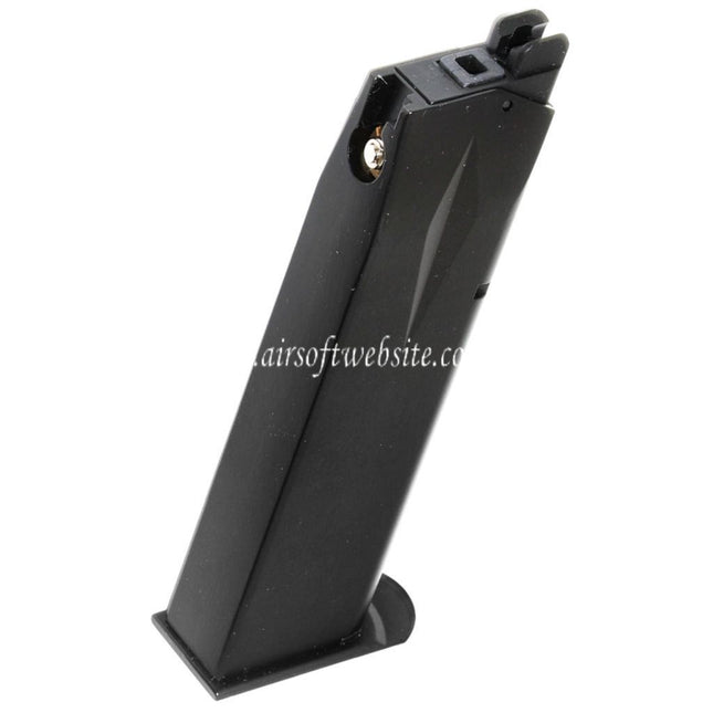 WE (WE-TECH) 26rd Gas Magazin Geeignet für Cybergun Swiss Arms P226 WE F226 E2 Serie GBB Pistolen Airsoft Schwarz