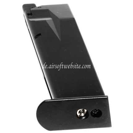 WE (WE-TECH) 26rd Gas Magazin Geeignet für Cybergun Swiss Arms P226 WE F226 E2 Serie GBB Pistolen Airsoft Schwarz