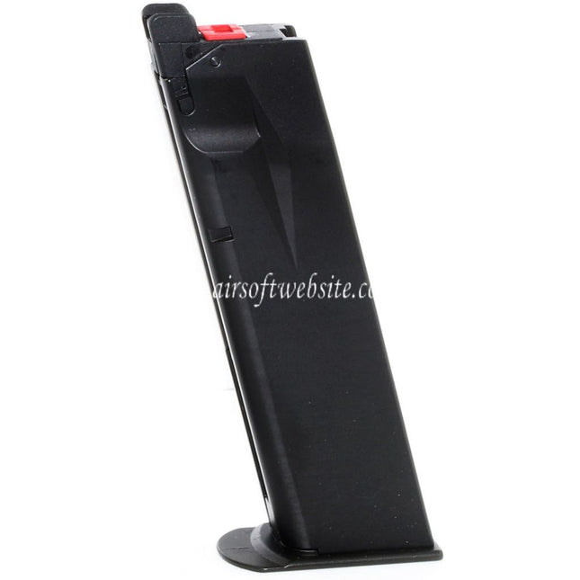 Cybergun Swiss Arms 22rd Gas Magazin Geeignet für WE F226 Swiss Arms P226 Serie GBB Pistolen Airsoft Schwarz