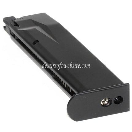 Cybergun Swiss Arms 22rd Gas Magazin Geeignet für WE F226 Swiss Arms P226 Serie GBB Pistolen Airsoft Schwarz