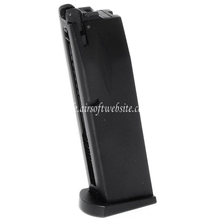 WE (WE-TECH) 26rd Co2 Magazin Geeignet für AW MB Serie / KJW / Tokyo Marui / WE 902 M9 M92 GBB Pistolen Airsoft Schwarz