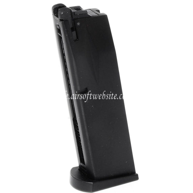 WE (WE-TECH) 26rd Co2 Magazin Geeignet für AW MB Serie / KJW / Tokyo Marui / WE 902 M9 M92 GBB Pistolen Airsoft Schwarz
