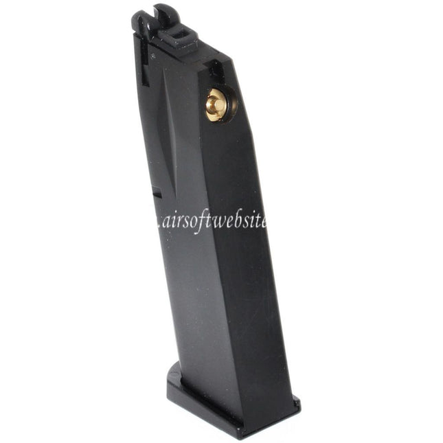 WE (WE-TECH) 26rd Co2 Magazin Geeignet für AW MB Serie / KJW / Tokyo Marui / WE 902 M9 M92 GBB Pistolen Airsoft Schwarz