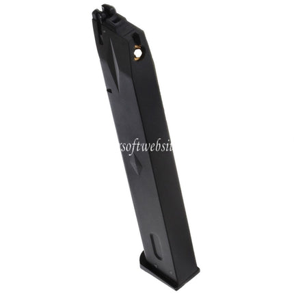 WE (WE-TECH) 50rd Erweiterte Länge Gas Magazin Geeignet für AW MB Serie / KJW / Tokyo Marui / WE M9 M92 GBB Pistolen Airsoft Schwarz