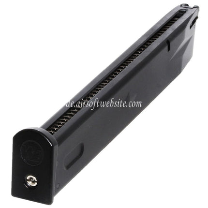 WE (WE-TECH) 50rd Erweiterte Länge Gas Magazin Geeignet für AW MB Serie / KJW / Tokyo Marui / WE M9 M92 GBB Pistolen Airsoft Schwarz