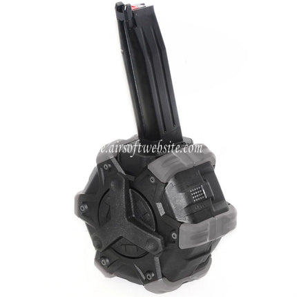 Armorer Works AW Custom 350rd Gas Adaptive Trommelmagazin Geeignet für Hi-Capa GBB Pistolen Airsoft