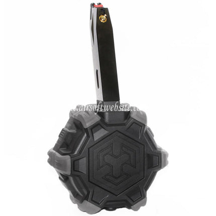 Armorer Works AW Custom 350rd Gas Adaptive Trommelmagazin Geeignet für AW MB Serie / KJW / WE (WE-TECH) / Tokyo Marui M9 M92 GBB Pistolen Airsoft