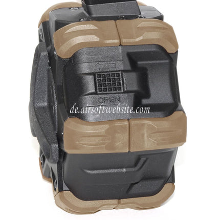 Armorer Works AW Custom 350rd Gas Adaptive Trommelmagazin Geeignet für AW MB Serie / KJW / WE (WE-TECH) / Tokyo Marui M9 M92 GBB Pistolen Airsoft