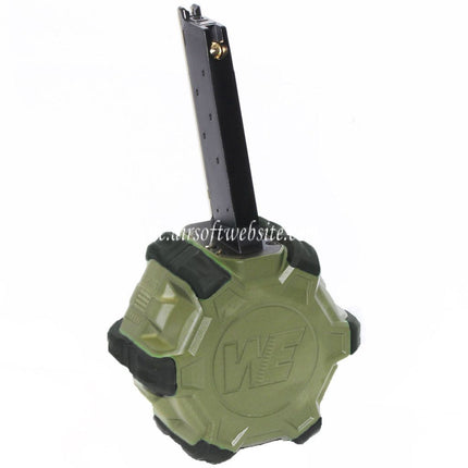 WE (WE-TECH) 350rd Gas Trommelmagazin Geeignet für EMG SAI Red / AW NE Serie / WE Single Stack 1911 GBB Pistolen Airsoft