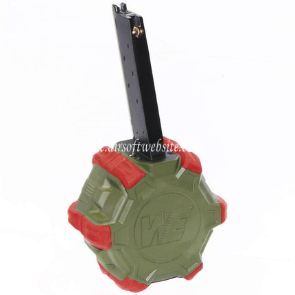 WE (WE-TECH) 350rd Gas Trommelmagazin Geeignet für EMG SAI Red / AW NE Serie / WE Single Stack 1911 GBB Pistolen Airsoft