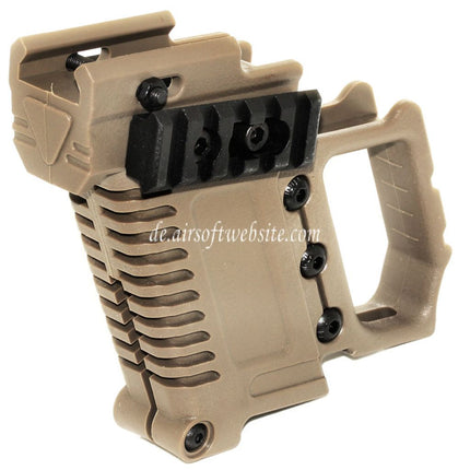 Double Bell Zwei Seiten Schienen Laden Conversion Kit Geeignet für APS ARMY DOUBLE BELL AW WE Tokyo Marui G17 G18C G34 G35 Serie GBB Pistolen Airsoft