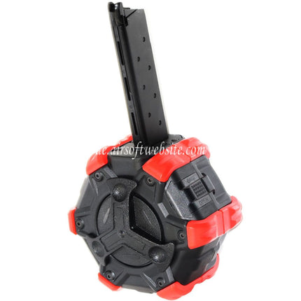 DOUBLE BELL 350rd Gas Adaptive Trommelmagazin Geeignet für DOUBLE BELL 1911 ARMY Tokyo Marui M1911 Serie GBB Pistolen Airsoft
