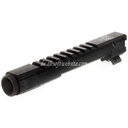 5KU Aluminium 20mm Schienen Gasrohr Geeignet für LCT GHK AK-Serie AEG GBB Gewehre Airsoft Schwarz