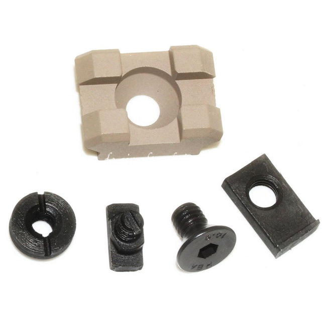 5KU B-2M 1-Slot 20mm Schienenabschnitt mit Schrauben Geeignet für M-LOK Montagesysteme