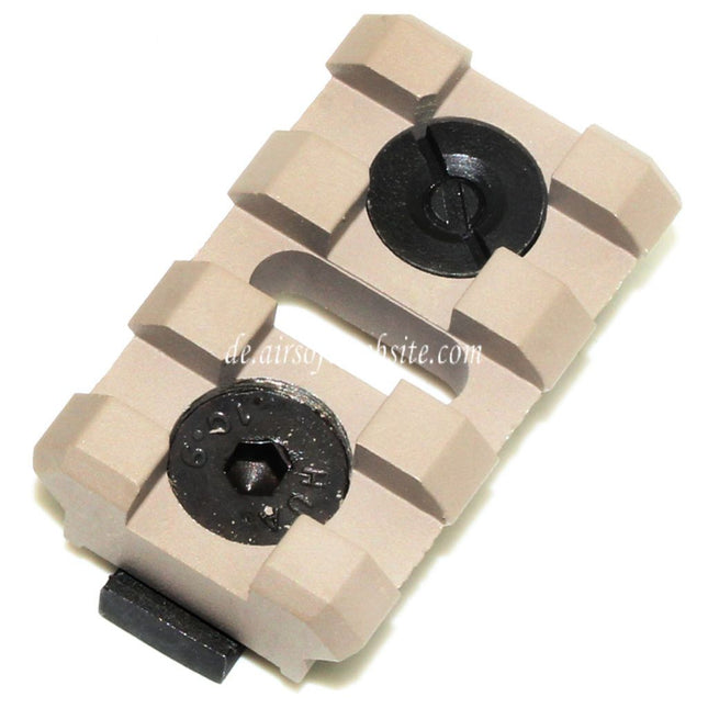 5KU B-2L 3-Slots 20mm Schienenabschnitt mit Schrauben Geeignet für M-LOK Montagesysteme