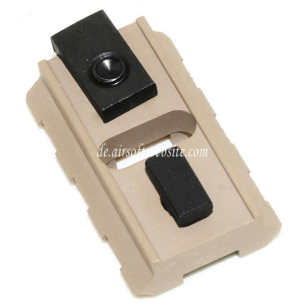 5KU B-2L 3-Slots 20mm Schienenabschnitt mit Schrauben Geeignet für M-LOK Montagesysteme