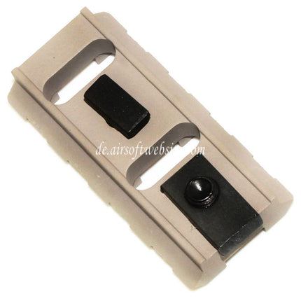 5KU B-2 4-Slots 20mm Schienenabschnitt mit Schrauben Geeignet für M-LOK Montagesysteme