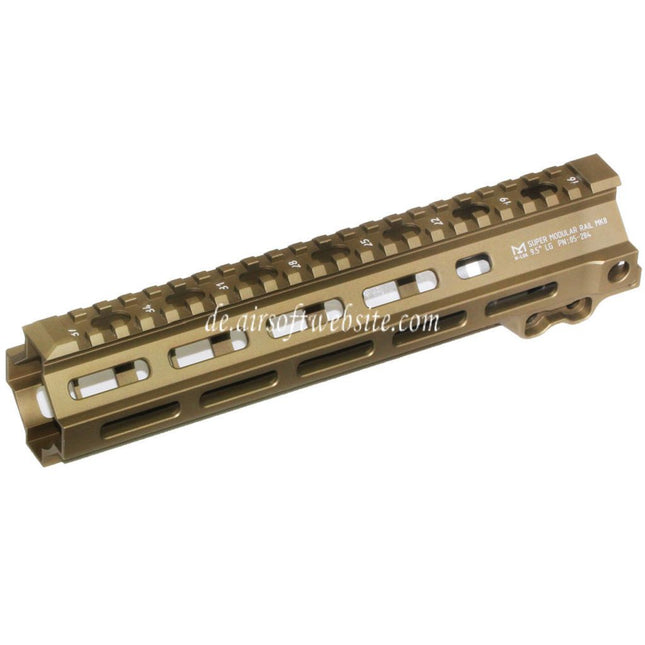 5KU 9.5 Zoll MK8 M-LOK Handschutz Schienen System Geeignet für Tokyo Marui AEG GBB MWS M4 Gewehre Airsoft