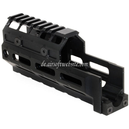 5KU 153mm M-LOK Universal Handschutz Kit Schienen System Geeignet für LCT GHK CYMA D-BOYS E&L AK47 AK74 Serie Gewehre Airsoft Schwarz