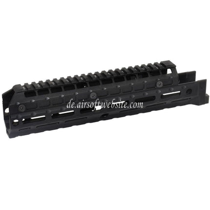 5KU 292mm Erweitertes M-LOK Universal Handschutz Kit Schienen System Geeignet für LCT GHK CYMA D-BOYS E&L AK47 AK74 Serie Gewehre Airsoft Schwarz
