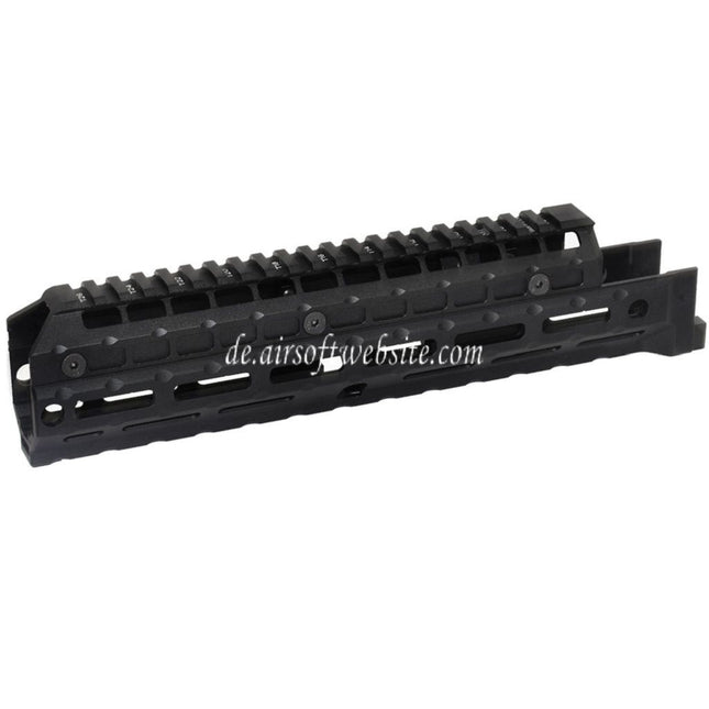 5KU 292mm Erweitertes M-LOK Universal Handschutz Kit Schienen System Geeignet für LCT GHK CYMA D-BOYS E&L AK47 AK74 Serie Gewehre Airsoft Schwarz