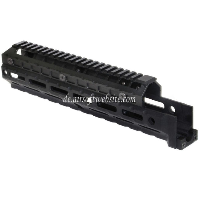 5KU 292mm Erweitertes M-LOK Universal Handschutz Kit Schienen System Geeignet für LCT GHK CYMA D-BOYS E&L AK47 AK74 Serie Gewehre Airsoft Schwarz