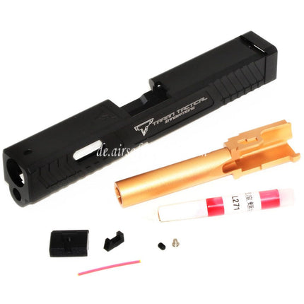 5KU TTI CNC Laufschlitten Set Geeignet für Tokyo Marui G19 Serie GBB Pistolen Airsoft Schwarz