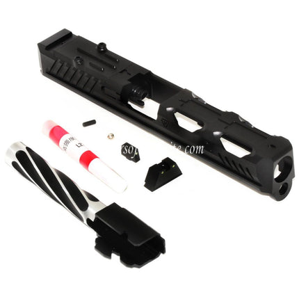 5KU CNC RMR Ready Laufschlitten Set Geeignet für Tokyo Marui G17 Serie GBB Pistolen Airsoft Schwarz