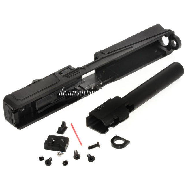 5KU CNC RMR Cut Laufschlitten Set Geeignet für Tokyo Marui G17 Serie GBB Pistolen Airsoft Schwarz