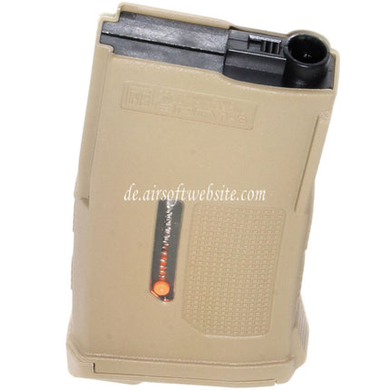 PTS 170rd EPM1-S Mid-Cap Enhanced Polymer Magazin Kurzer Typ Geeignet für M4 M16 Serie AEG Gewehre Airsoft