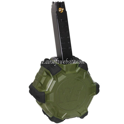 WE (WE-TECH) 350rd Gas Trommelmagazin Geeignet für WE PCC Type 888 888C RARS R5C M4 M16 Serie GBB Gewehre Airsoft