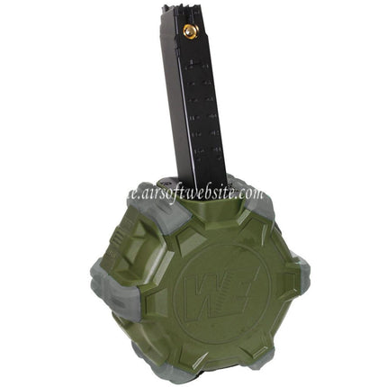 WE (WE-TECH) 350rd Gas Trommelmagazin Geeignet für WE PCC Type 888 888C RARS R5C M4 M16 Serie GBB Gewehre Airsoft