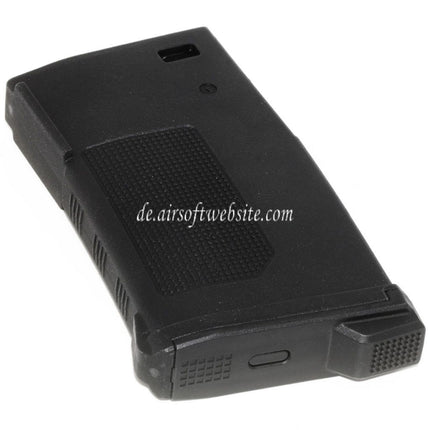 PTS 150rd EPM-LR Mid-Cap Enhanced Polymer Magazin Geeignet für A&K G&P SR25/XM110 Serie AEG Gewehre Airsoft Schwarz