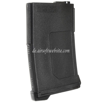 PTS 150rd EPM-LR Mid-Cap Enhanced Polymer Magazin Geeignet für A&K G&P SR25/XM110 Serie AEG Gewehre Airsoft Schwarz