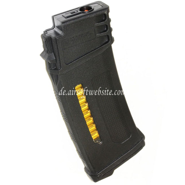 PTS 120rd EPM-G Mid-Cap Enhanced Polymer Magazin Geeignet für G36 Serie AEG Gewehre Airsoft Schwarz
