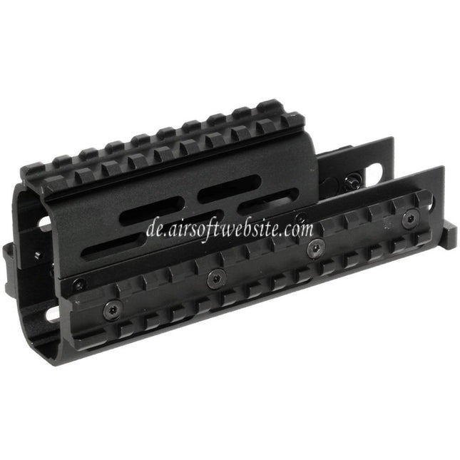 CYMA 155mm Aluminum Obere Untere RIS Handschutz Schienen System Geeignet für D-Boys G&P Classic Army E&C AY CYMA AK Serie AEG Gewehre Airsoft Schwarz