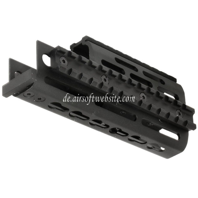 CYMA 155mm Aluminum Obere Untere RIS Handschutz Schienen System Geeignet für D-Boys G&P Classic Army E&C AY CYMA AK Serie AEG Gewehre Airsoft Schwarz