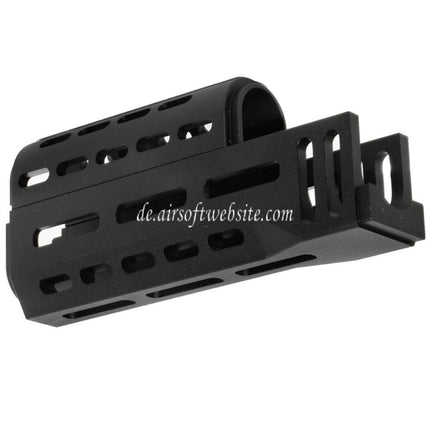 CYMA 155mm CNC Aluminum Obere Untere M-LOK Handguard Typ-A Geeignet für E&L CYMA Tokyo Marui AK47 Serie AEG Gewehre Airsoft Schwarz