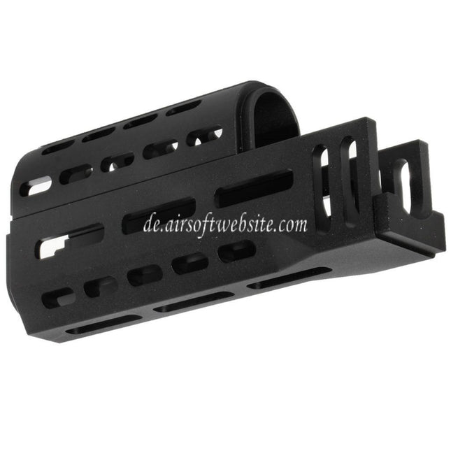 CYMA 155mm CNC Aluminum Obere Untere M-LOK Handguard Typ-A Geeignet für E&L CYMA Tokyo Marui AK47 Serie AEG Gewehre Airsoft Schwarz