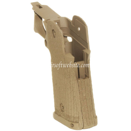 ARMY ARMAMENT Gepunkteter Pistolengriff Geeignet für R501 Costa Carry Comp R601 TTI Combat Master EMG AW WE Tokyo Marui Hi-Capa Serie GBB Pistolen Airsoft